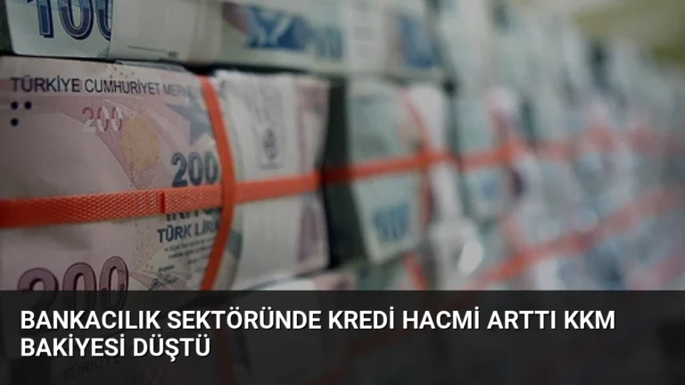 Bankacılık Sektöründe Kredi Hacmi Arttı KKM Bakiyesi Düştü