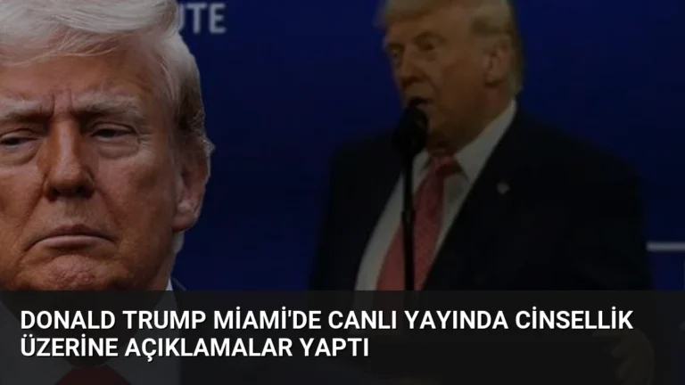 Donald Trump Miami’de Canlı Yayında Cinsellik Üzerine Açıklamalar Yaptı