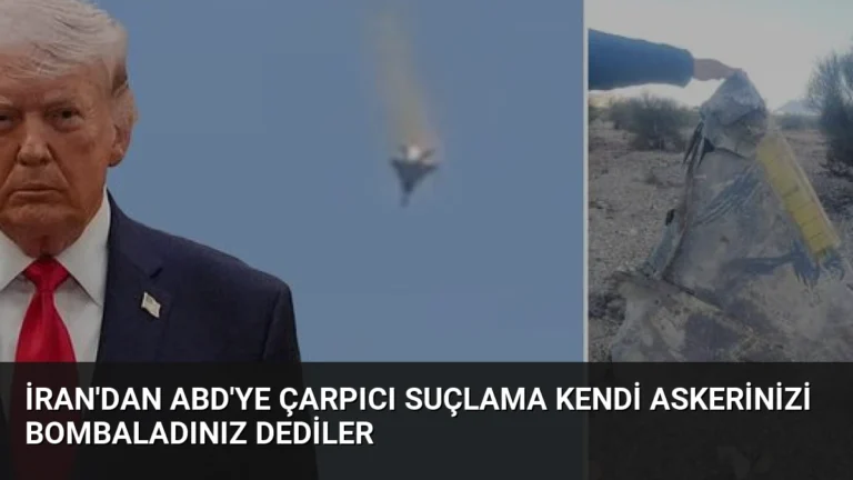 İran’dan ABD’ye Çarpıcı Suçlama Kendi Askerinizi Bombaladınız Dediler