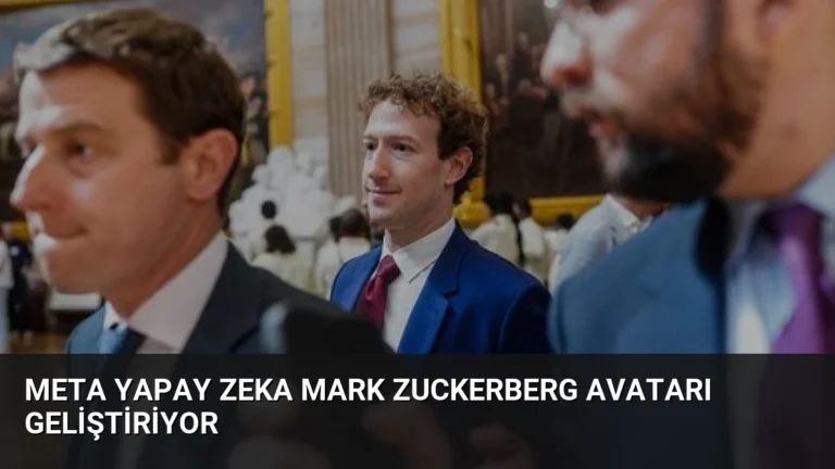 Meta Yapay Zeka Mark Zuckerberg Avatarı Geliştiriyor