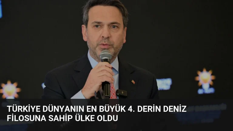 Türkiye Dünyanın En Büyük 4. Derin Deniz Filosuna Sahip Ülke Oldu