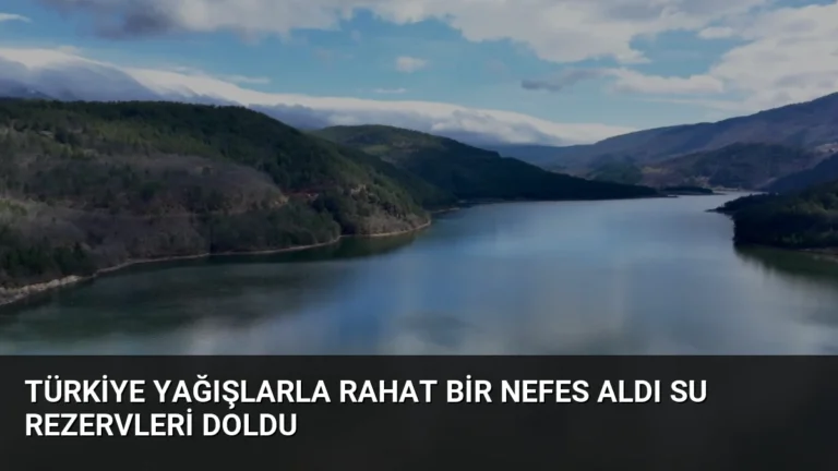 Türkiye Yağışlarla Rahat Bir Nefes Aldı Su Rezervleri Doldu