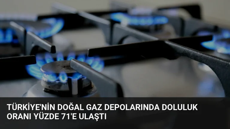 Türkiye’nin Doğal Gaz Depolarında Doluluk Oranı Yüzde 71’e Ulaştı