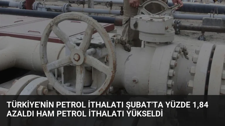 Türkiye’nin Petrol İthalatı Şubat’ta Yüzde 1,84 Azaldı Ham Petrol İthalatı Yükseldi