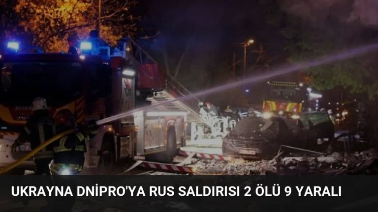 Ukrayna Dnipro’ya Rus Saldırısı 2 Ölü 9 Yaralı