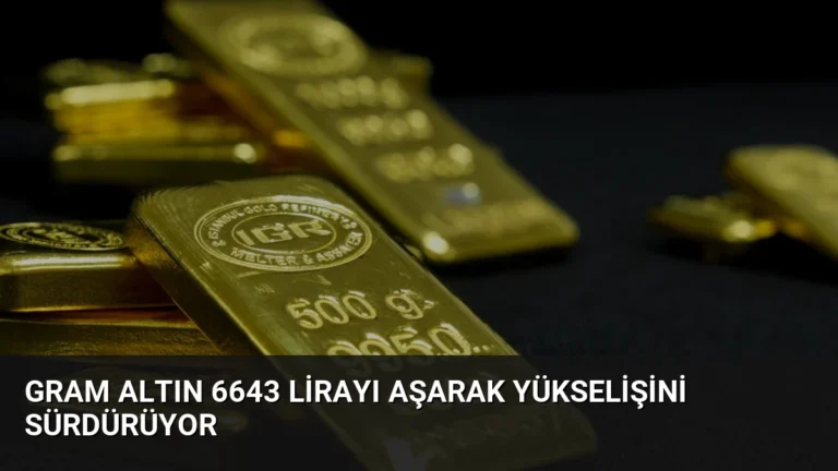 Gram Altın 6643 Lirayı Aşarak Yükselişini Sürdürüyor