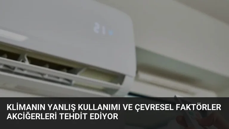 Klimanın Yanlış Kullanımı ve Çevresel Faktörler Akciğerleri Tehdit Ediyor