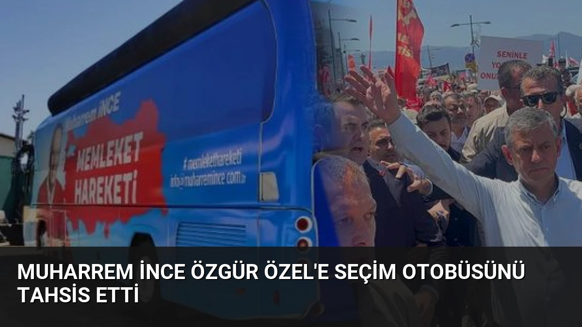 Muharrem İnce Özgür Özel’e Seçim Otobüsünü Tahsis Etti