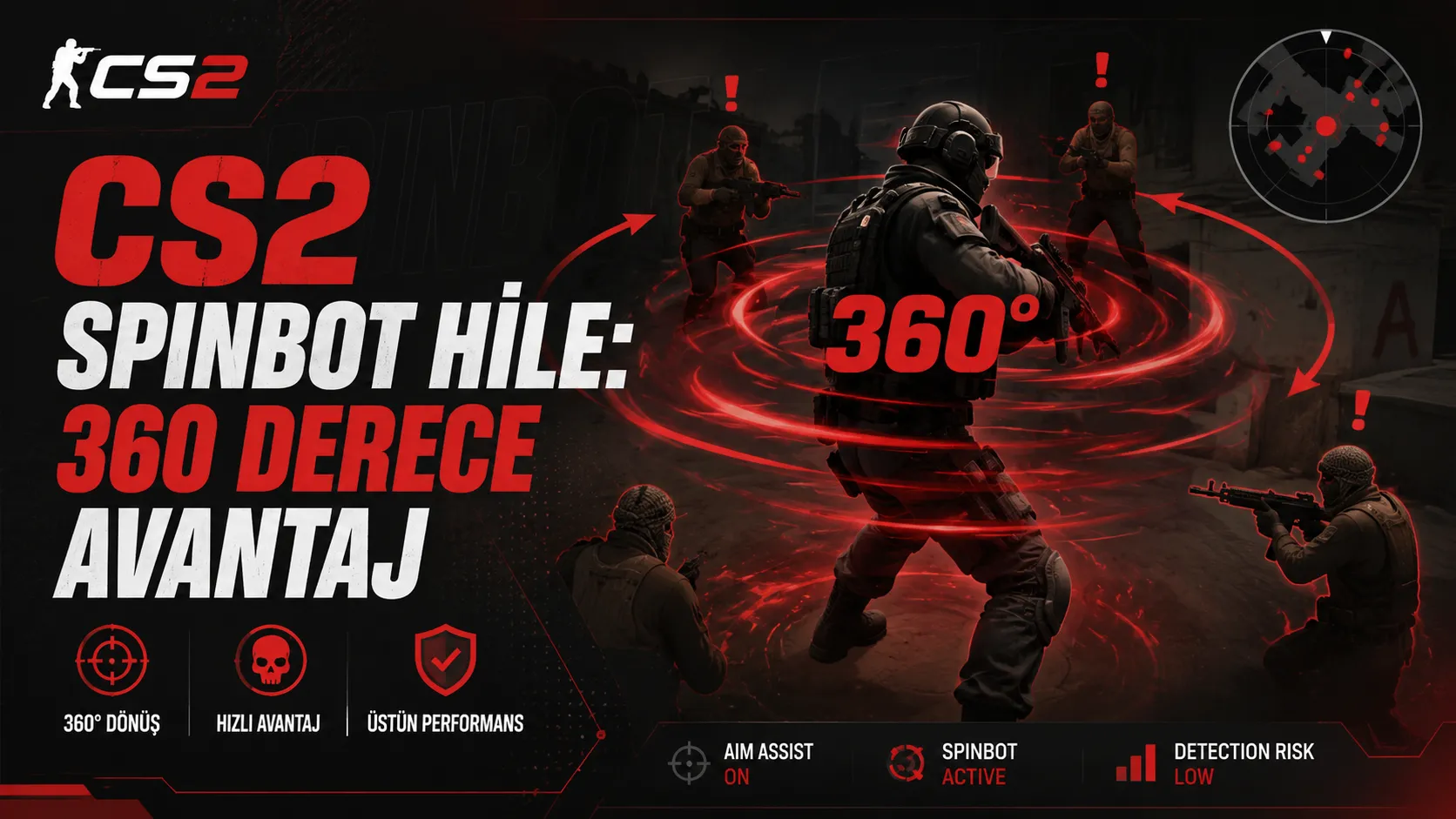 CS2 Spinbot Hile: 360 Derece Avantaj