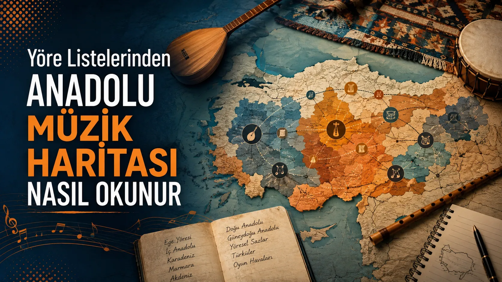 Yöre Listelerinden Anadolu Müzik Haritası Nasıl Okunur