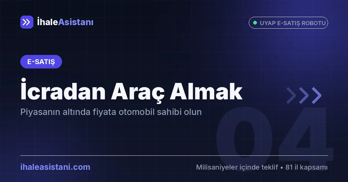 E-Satış Üzerinden İcradan Araç Almak: Piyasanın Altında Fiyata Otomobil