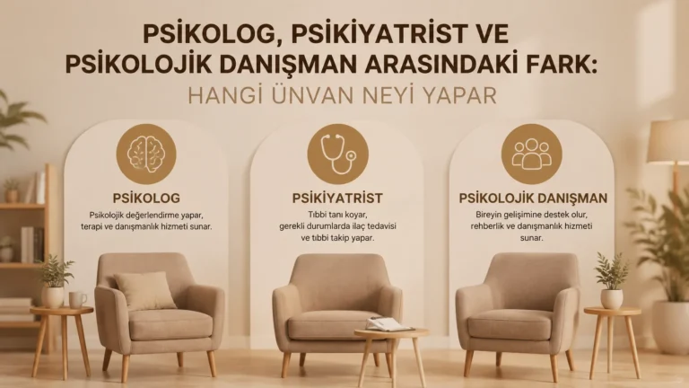 Psikolog, psikiyatrist ve psikolojik danışman arasındaki fark: hangi unvan neyi yapar