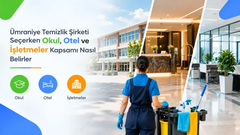 Ümraniye Temizlik Şirketi Seçerken Okul, Otel ve İşletmeler Kapsamı Nasıl Belirler?