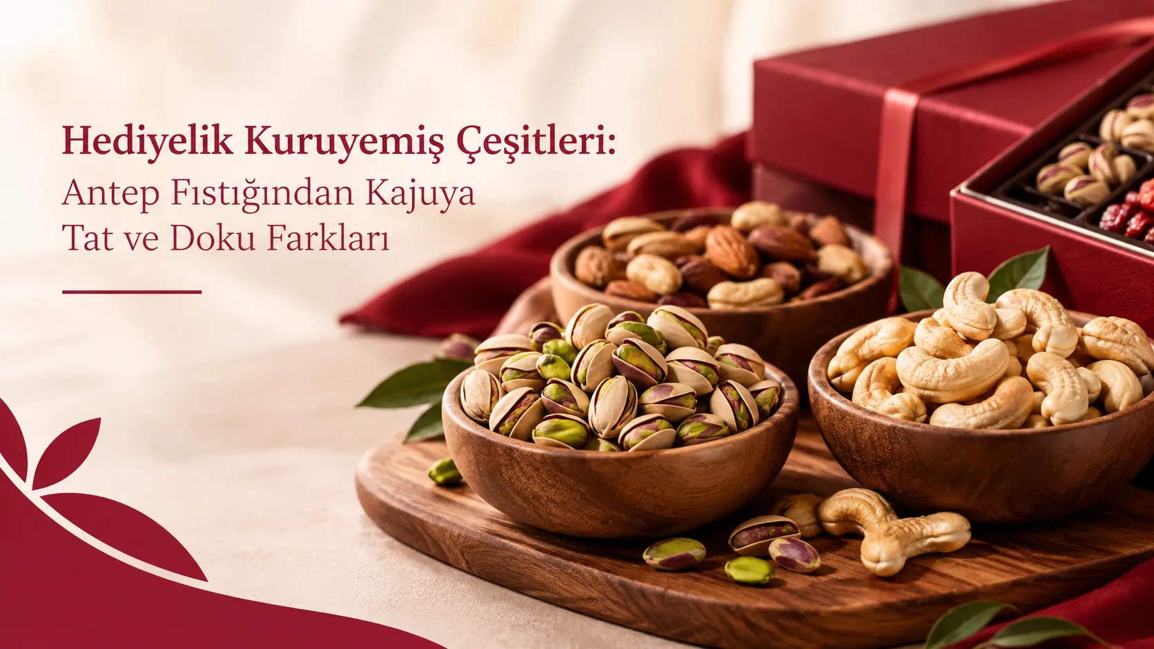 Hediyelik Kuruyemiş Çeşitleri: Antep Fıstığından Kajuya Tat ve Doku Farkları