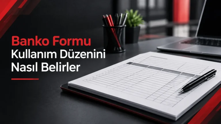 Banko Formu Kullanım Düzenini Nasıl Belirler