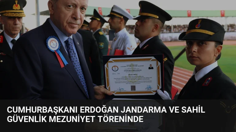 Cumhurbaşkanı Erdoğan Jandarma ve Sahil Güvenlik Mezuniyet Töreninde