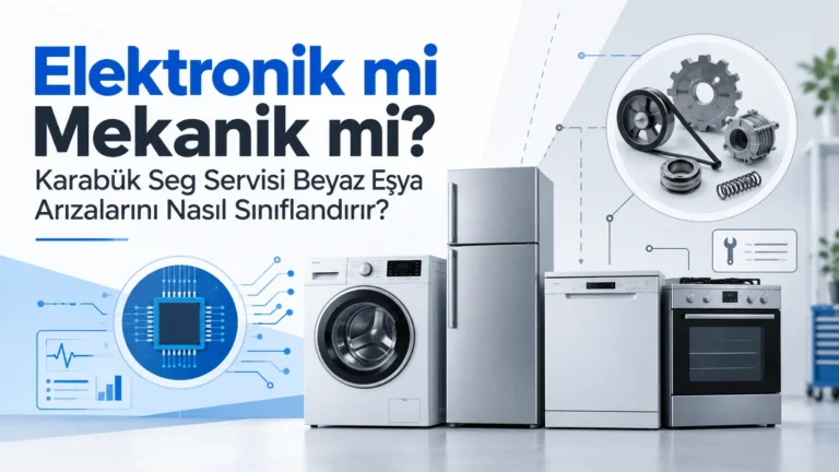 Elektronik mi Mekanik mi? Karabük Seg Servisi Beyaz Eşya Arızalarını Nasıl Sınıflandırır?