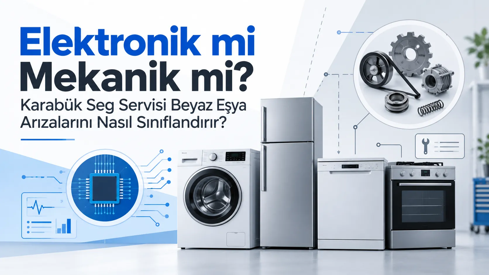Elektronik mi Mekanik mi? Karabük Seg Servisi Beyaz Eşya Arızalarını Nasıl Sınıflandırır?