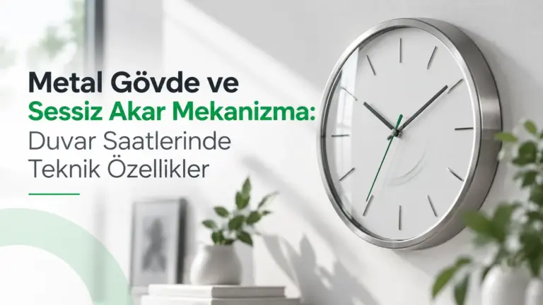 Metal Gövde ve Sessiz Akar Mekanizma: Duvar Saatlerinde Teknik Özellikler