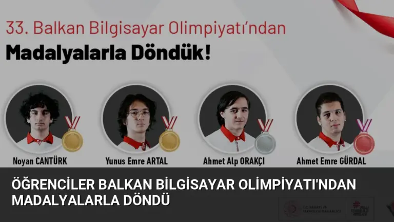 Öğrenciler Balkan Bilgisayar Olimpiyatı’ndan Madalyalarla Döndü