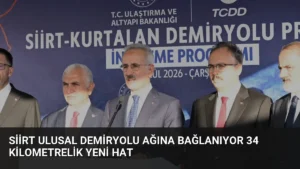 Siirt Ulusal Demiryolu Ağına Bağlanıyor 34 Kilometrelik Yeni Hat